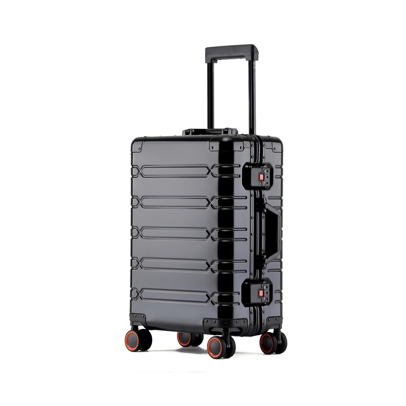 UrbanExplorer All Aluminum Carry On Luggage Hard Shell Suitcases with Spinner…