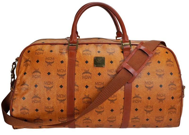 Authentic MCM Visetos Monogram Oversized Shoulder Crossbody Duffle Bag Germany