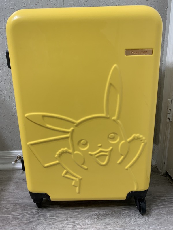 Pokémon Pikachu Suitcase Travel Luggage TSA Lock from Japan Size 62L