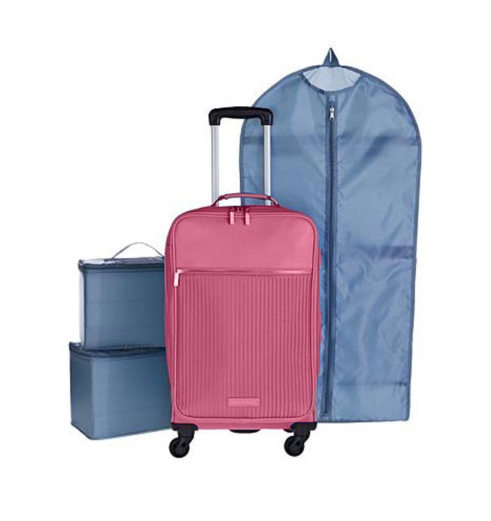 New Danielle Nicole Jetsetter Waterproof Carry On Suitcase Luggage – Blush
