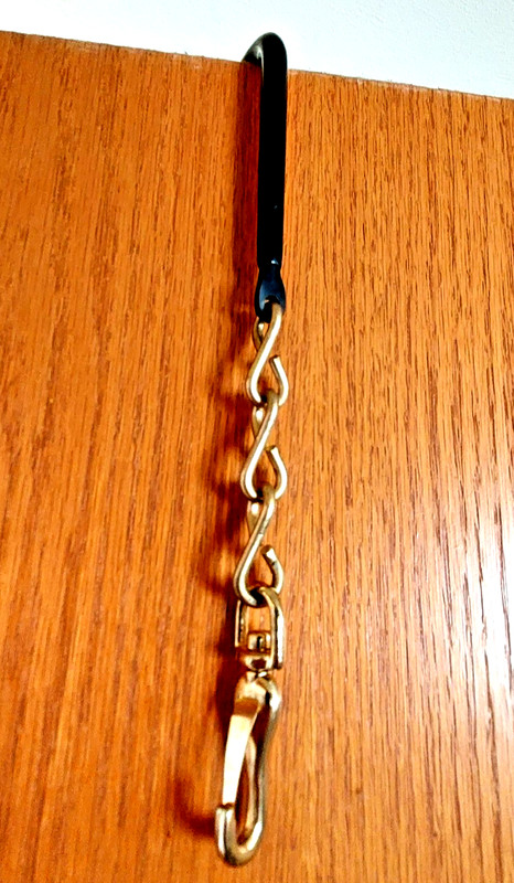CREST Replacement Hanging Garment Bag Door Hook Luggage Metal Chain Travel Part