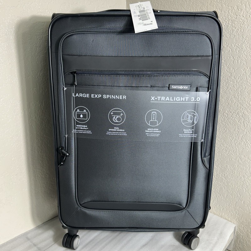 Samsonite Large Exp Spinner X-TRALIGHT 3.0 Dark Grey Luggage New With Tags