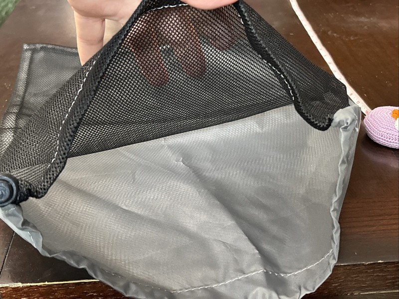 Samsonite Gray/Black Mesh Accessory Bag Dirty Clothes Shoes New gallery