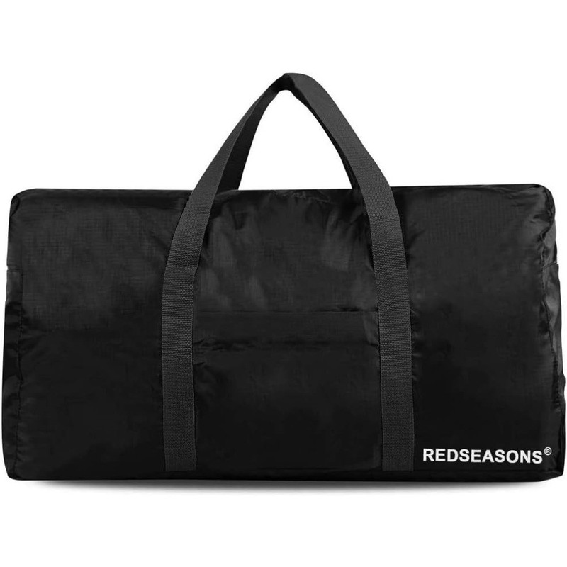Extra Large 96L Lightweight Foldable Travel Duffle Bag for Men and Women Black gallery