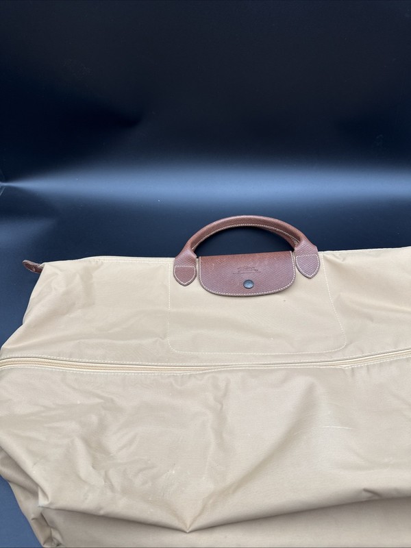 Long Champ Expandable Duffle Bag Tan Color gallery