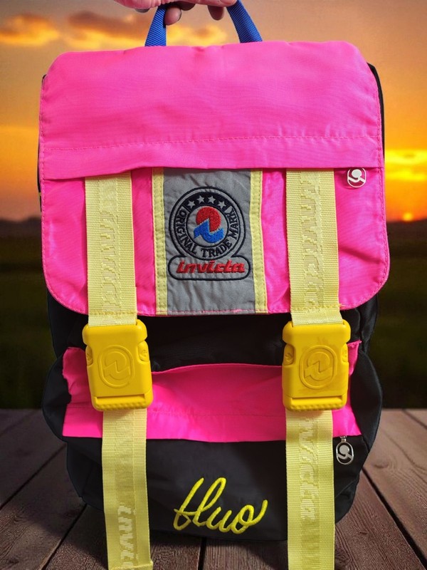 Invicta Fluo Jolly Pro 4 Magnum Backpack Vintage 90s Used Great Condition.