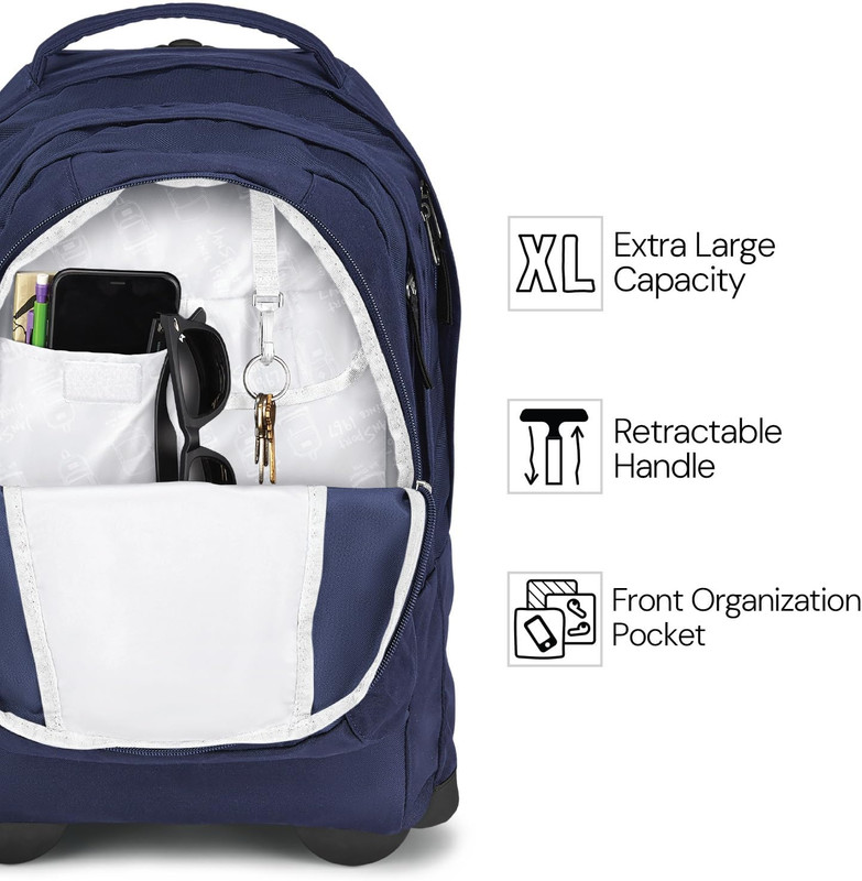 Driver 8 Rolling Backpack - Wheeled Travel Bag with 15-Inch Laptop Sleeve, One S gallery