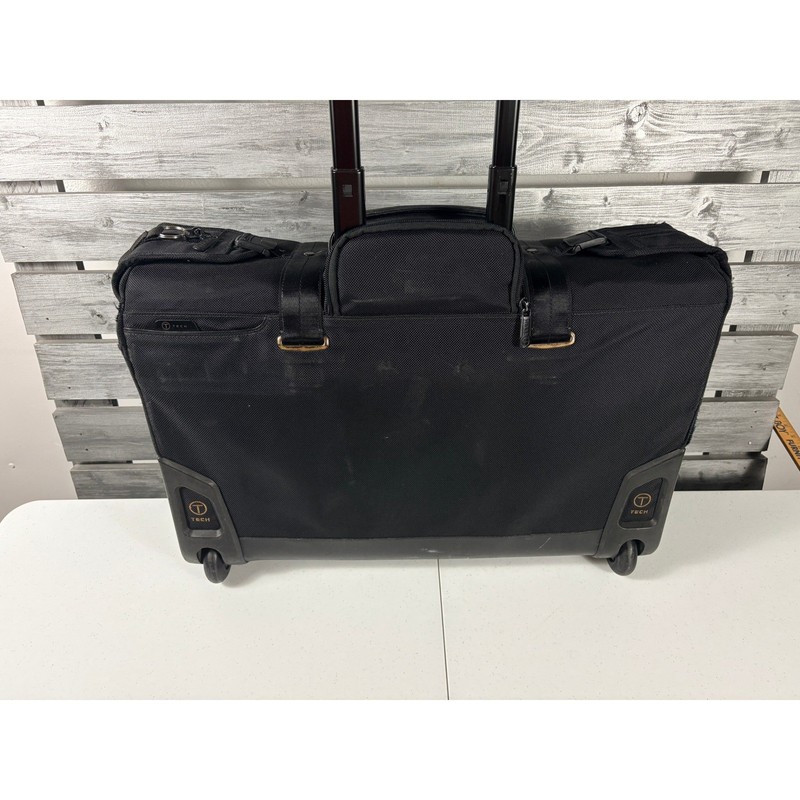 Tumi T-Tech Essential Gear Carry on Garment Bag Suitcase Wheeled 56030D Black gallery