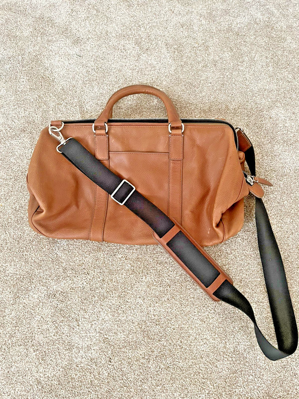 Fossil Weekender bag full grain tan tan -brown leather