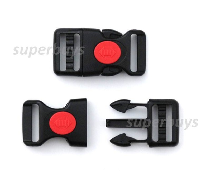 25mm Centre Lock Side Release Buckle Safe Clip Cord Strap Webbing Bag Center CL