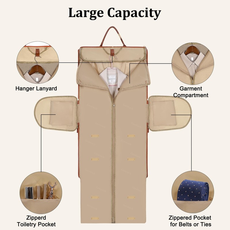 Convertible Garment Duffle Bag for Travel, Carry On Garment Bag with Shoe Pou... gallery