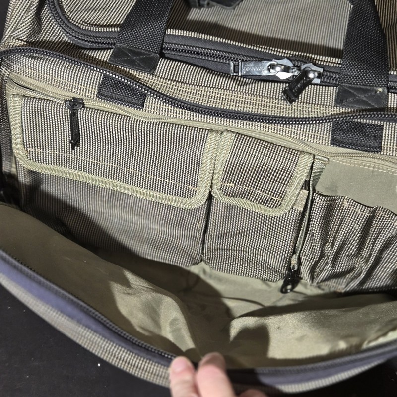 Green PATHFINDER Rolling Drop Bottom Wheeled Duffel Bag - Used gallery