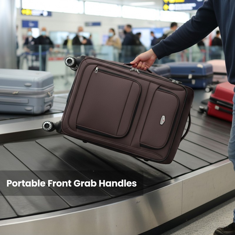 Softside Luggage Set Lightweight Expandable Large Capacity Travel Suitcase Set gallery