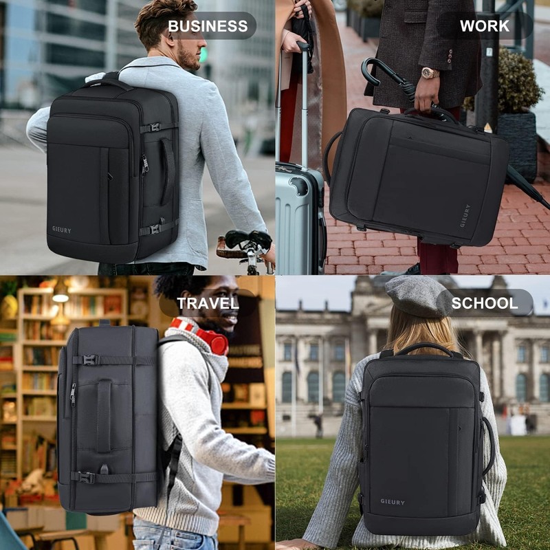 Carry On Backpack, 50L Travel Backpack, Luggage Backpack TSA Flight Approved ... gallery
