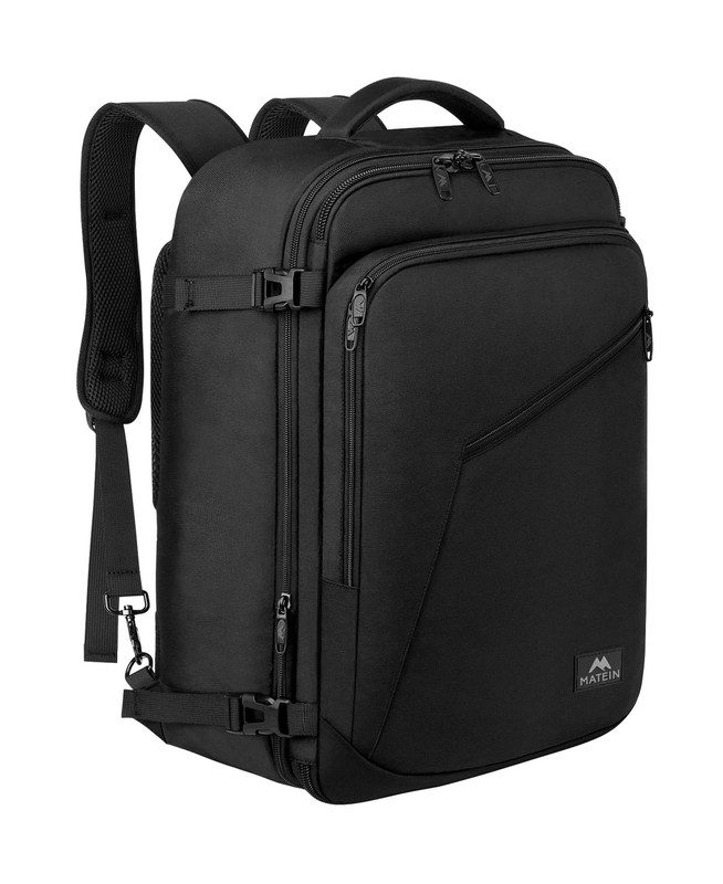 MATEIN Carry on Backpack, Extra Large Travel Backpack Expandable Airplane App…