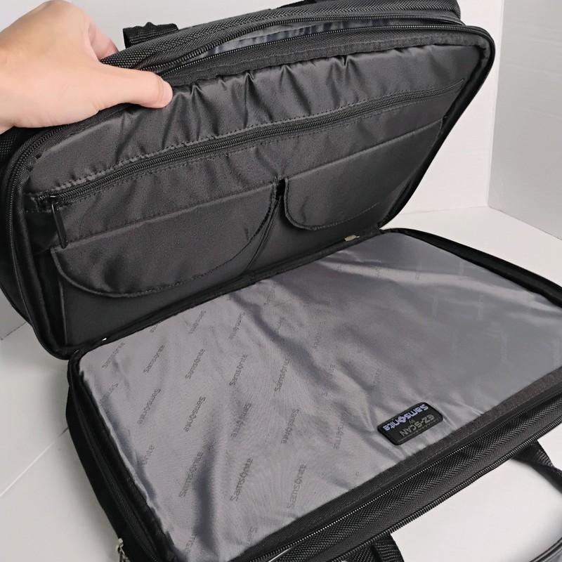 Samsonite 1910 EZ Scan TSA Checkpoint Friendly 17” Laptop Briefcase Bag Black gallery