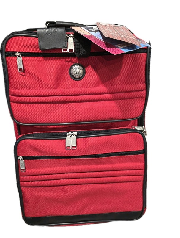 Luggage “Flight Crew” All-In-One Rolling Carry-On Red Brand NewIn Box 21″×”14×”8