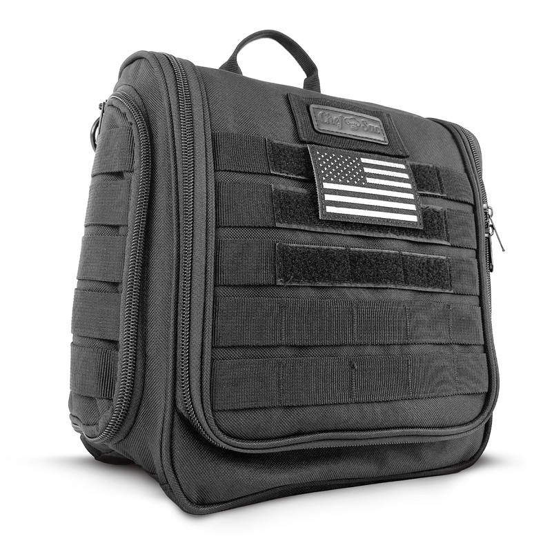 Tactical Toiletry Bag Dopp Kit 12 Compartments MOLLE Travel Organizer