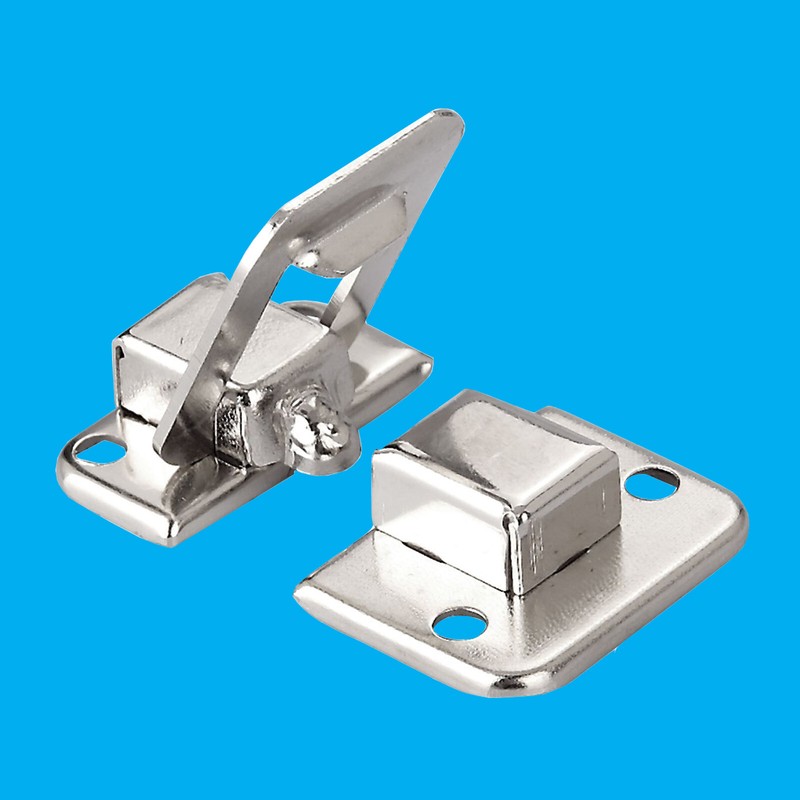 Square Nickel Plated Small Latch Replacement Box Case Suitcase Luggage gallery