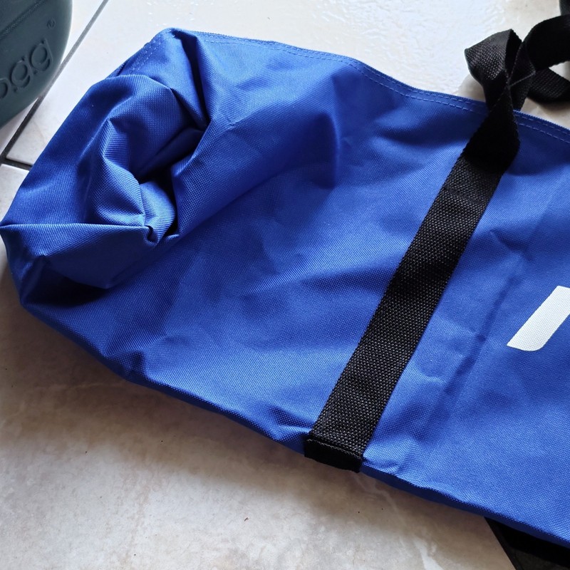 PRIMED Solid Blue/Black Accessory Bag with Black Carry Handles, Unisex Adult gallery