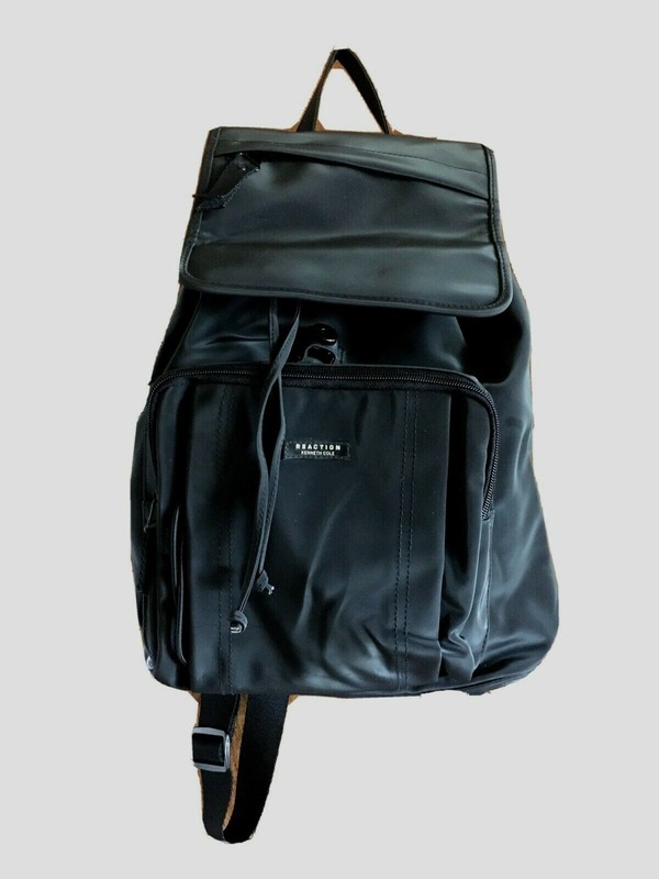 Kenneth Cole Reaction Black Backpack Nylon Bag Unisex