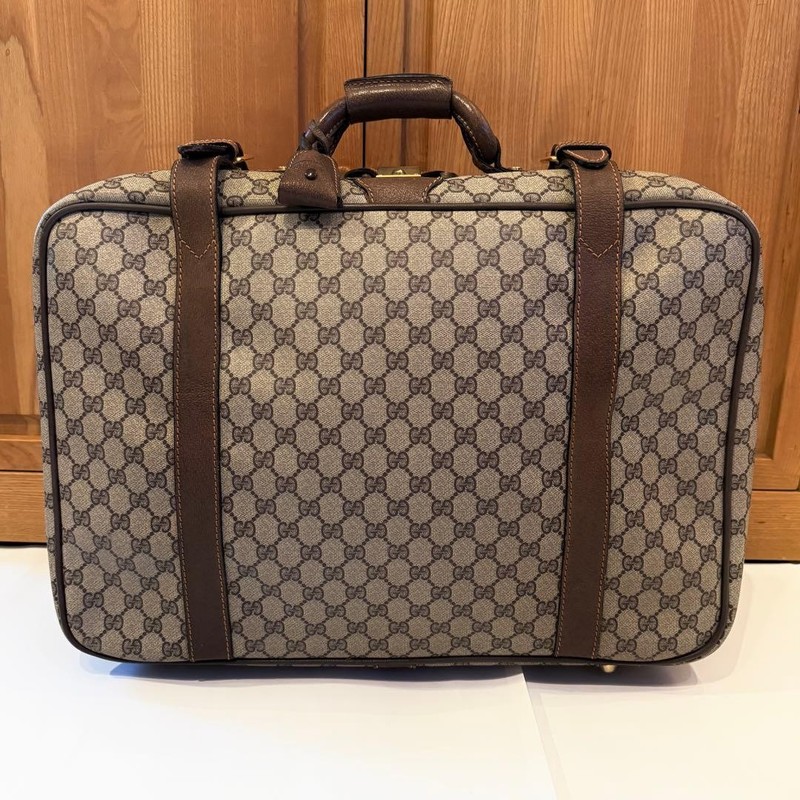 GUCCI GG Pattern PVC Vintage Trunk Case stylish storage accessory collectible