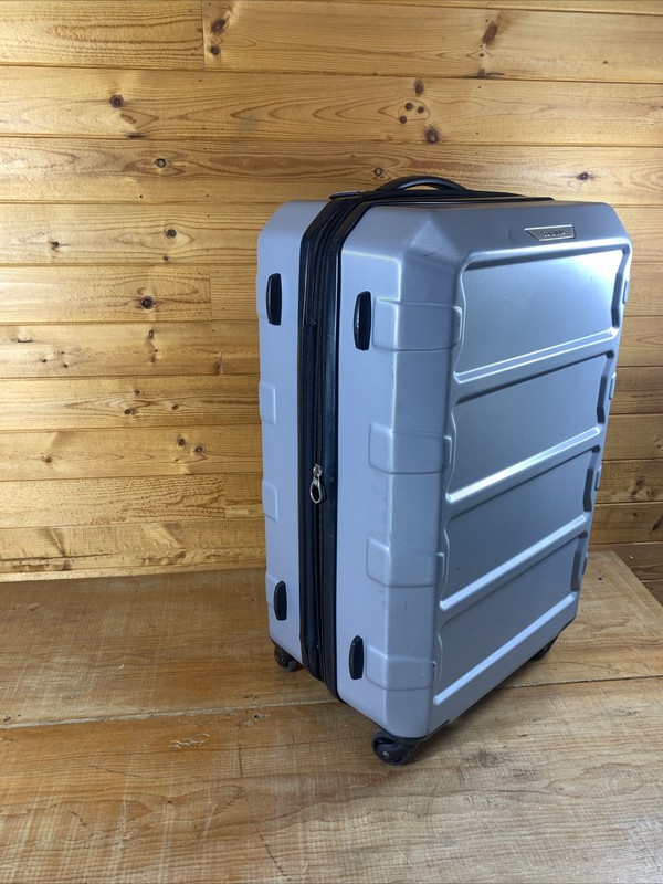 💙Samsonite Hardside Shell Expandable Luggage~Gray~Checked~Large 26" Spinner gallery
