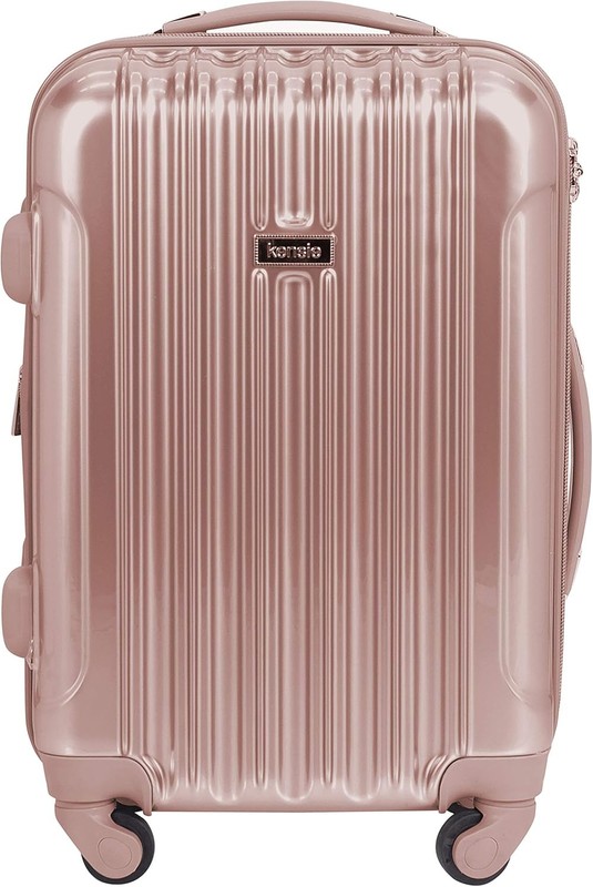 20″ “Alma” Carry-On TSA-Lock Spinner Luggage Rose Gold