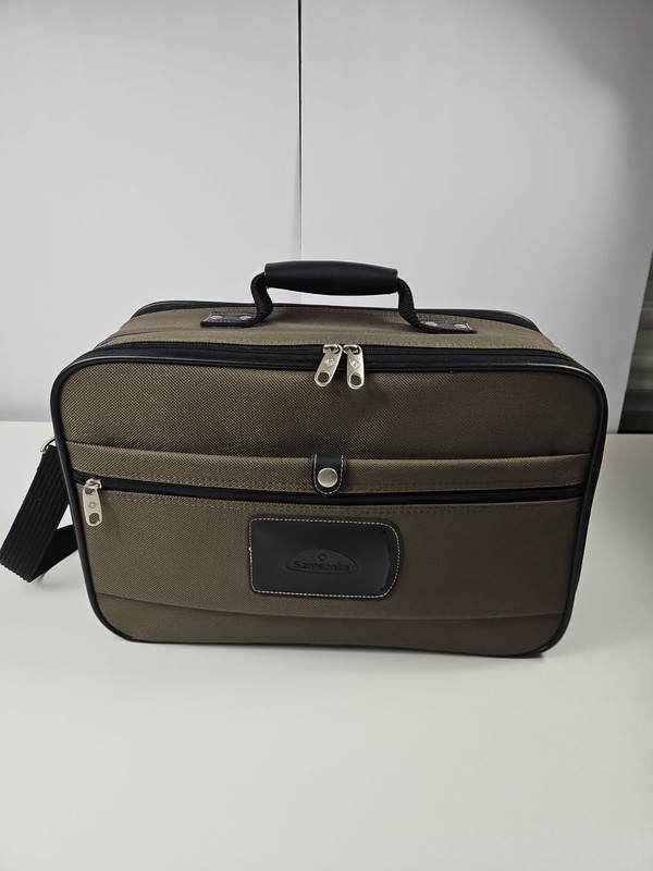 Samsonite Briefcase Laptop Messenger Bag Carry On Travel Business Brown Luggage gallery