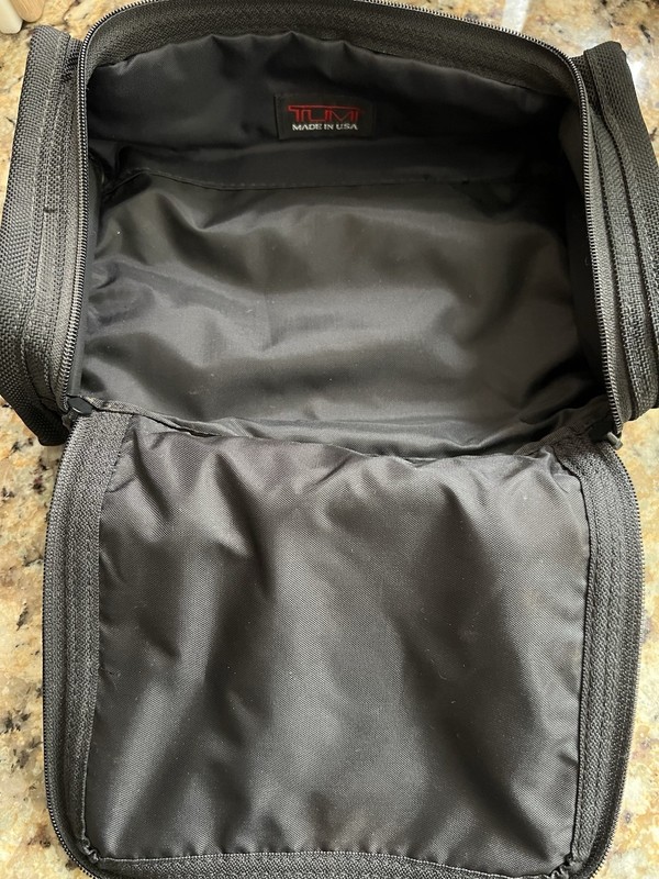 TUMI Alpha Balistic Small Travel Kit Zipper Toiletry Bag Black w/Tag 10x6x4 gallery