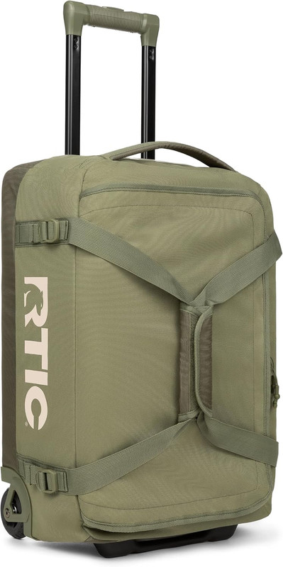 RTIC Road Trip Rolling Duffle Bag with Wheels, Medium, Olive & Beach