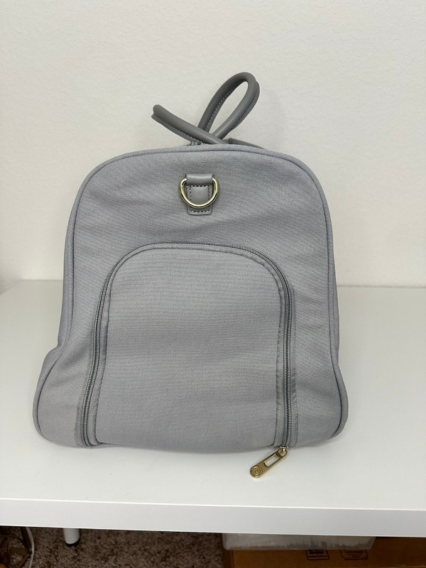 PROTEGE Weekender Duffel Bag 22‑Inch Silver Gray Spacious Travel Tote NEW w/Tags gallery