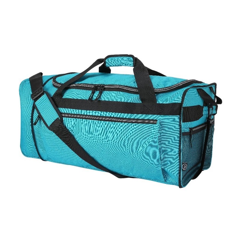 Large 28 Inch Expandable Rolling Duffle Bag, Teal Travel Luggage with Wheels