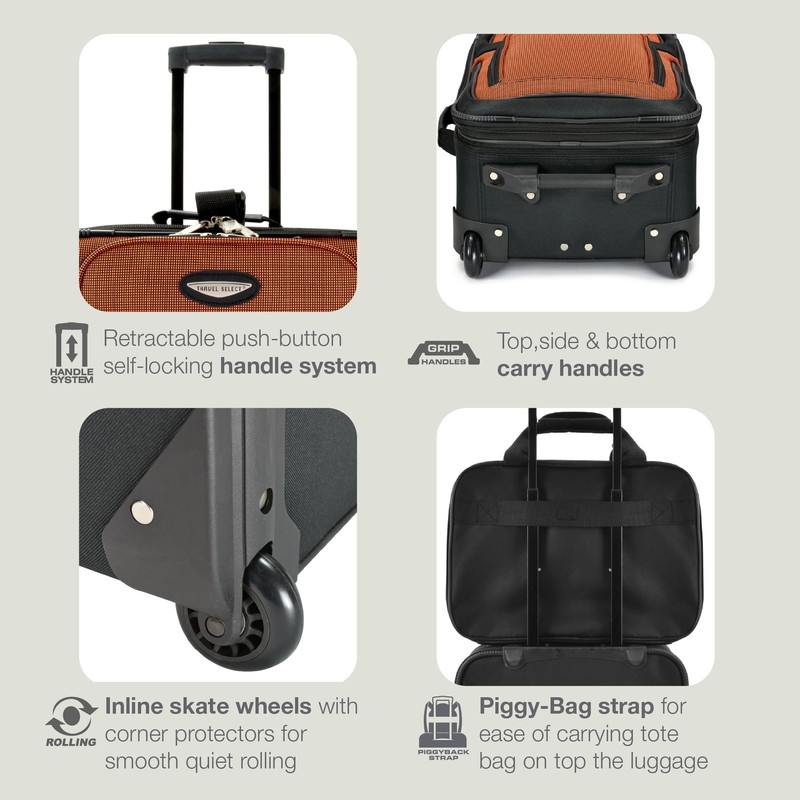 Travel Select Amsterdam Softside Expandable Luggage with 29-Inch Large, Gray gallery