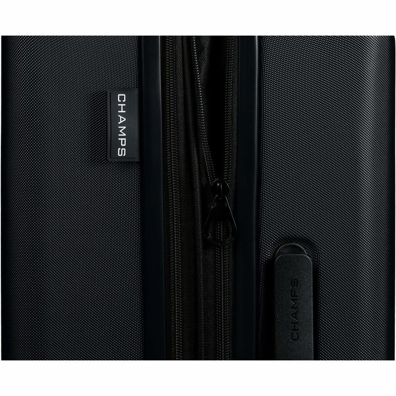 Earth Collection 3-Piece Hardside Luggage Set Black