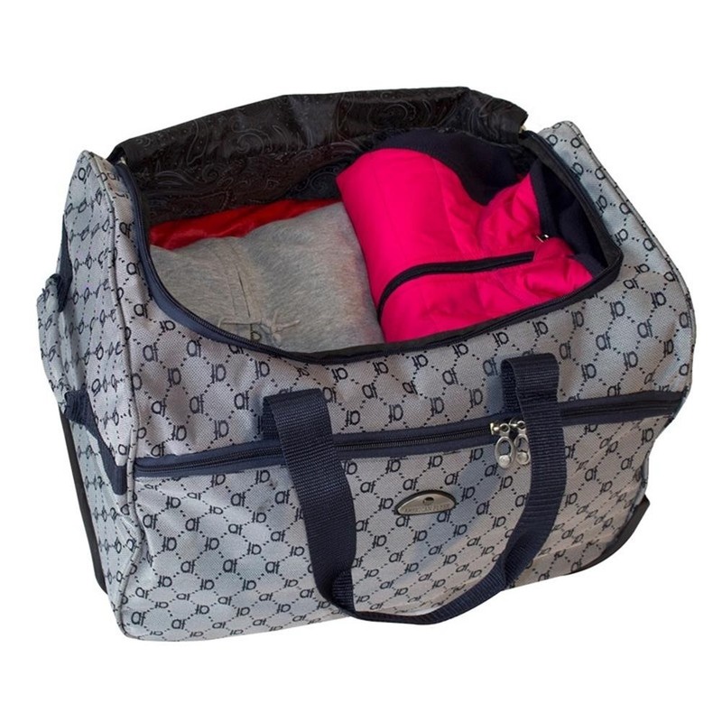 Pemberly Row Traditional Polyester 4-Piece Luggage Set in Navy gallery