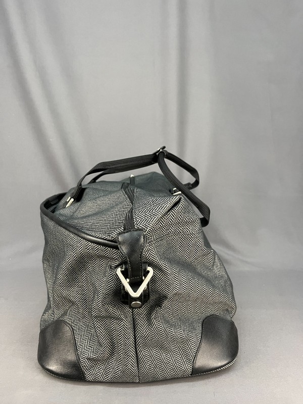 Hartmann Black Herringbone Tweed Weekend 20" Duffle Travel Bag: EUC (420) gallery