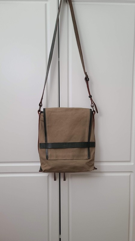 HW Design by Hideo Wakamatsu Shoulder bag Canvas and Leather Made in Japan