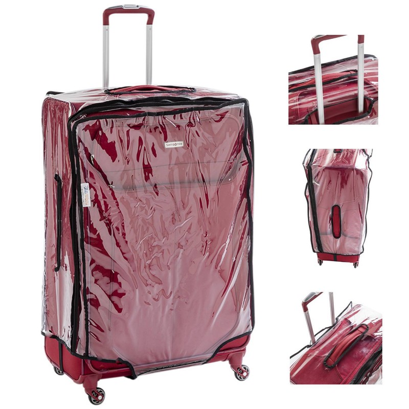 BLASANI Luggage Protector Suitcase Clear PVC Waterproof TSA Fits Most (20″~30″)