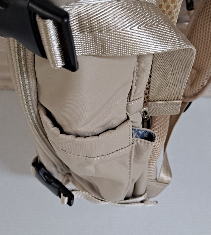 Backpack Beige Travel Multiple Compartments Padded USB Back to School College gallery