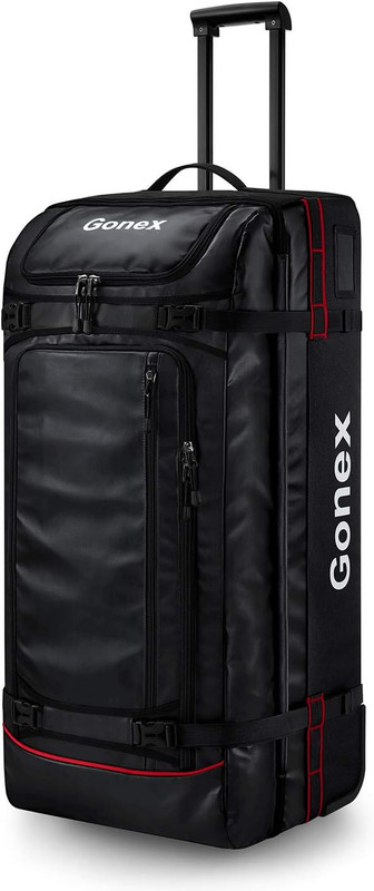 Rolling Duffle Bag with Wheels, 100L Water Repellent Large Wheeled Travel Duffel