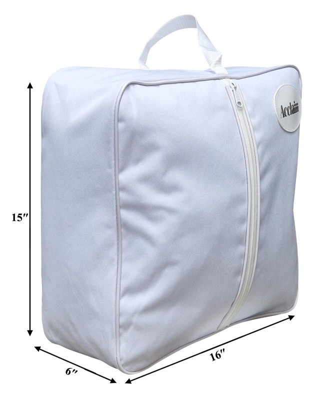 ACCLAIM Hexham White Zip Front Rink Sider Square Holdall Bag Nylon 600D 15" x 6" gallery
