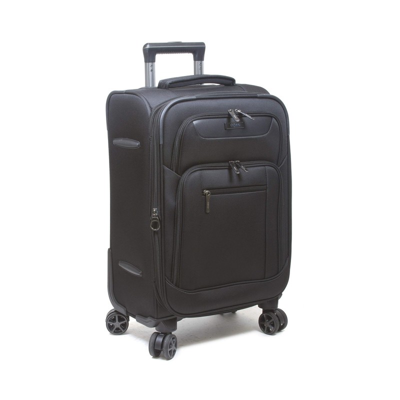 Dejuno Executive New Generation Spinner Luggage USB Port, Black, 3-Piece Set gallery