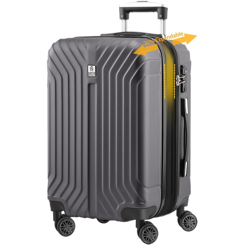 Expandable Luggage, 24 Inch Hard Shell Checked Suitcase, Rolling Lightweight …