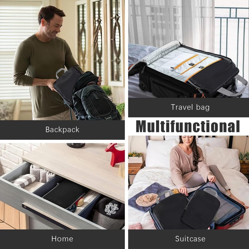 PANDA JOYS 4 Set Compression Packing Cubes Travel - Travel Accessories Expandabl gallery