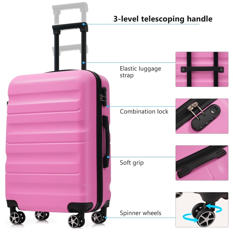 6 Set ABS Hardshell Luggage Set Check-In Sizes Suitcases for Travel & Business gallery