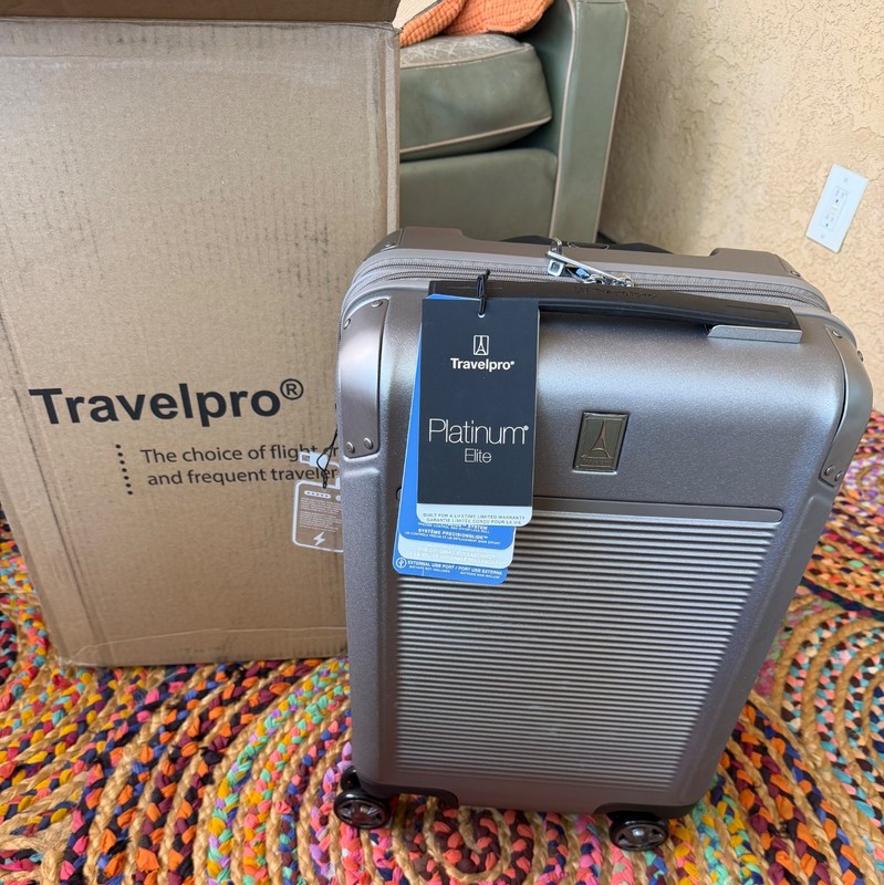 Travelpro Platinum Elite 21-Inch Hardside Carry-On Luggage – Spinner, TSA Lock.