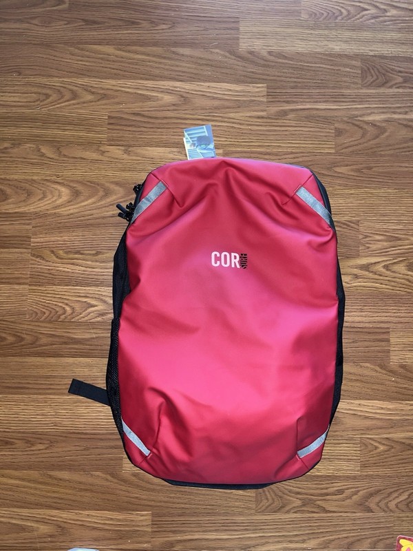 Carry On Travel Backpack In Red | The Island Hopper by COR Surf New With Tags