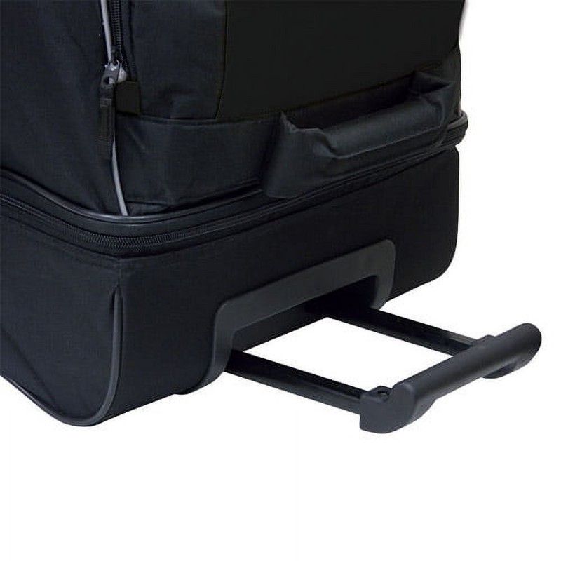 Large 36" Drop-Bottom Rolling Duffel with Telescopic Handle - Black, Best Price gallery