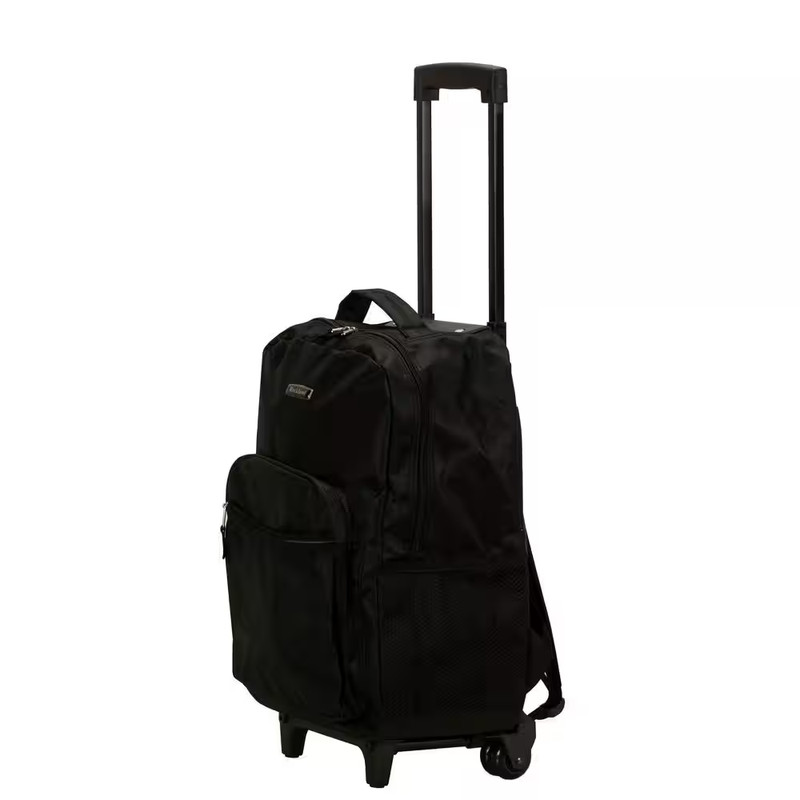 Roadster 17 In. Rolling Backpack, Black gallery